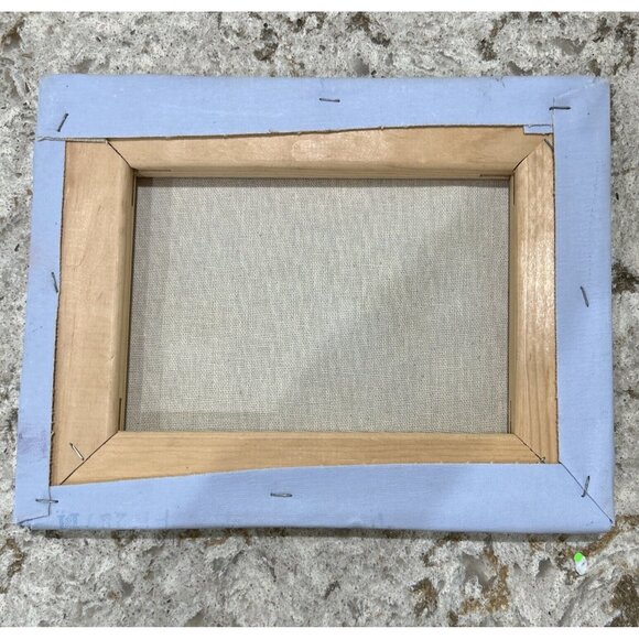 Vtg Native American Painting Indian Pottery Signed Thomas Southwestern Deco 10x8 - Picture 8 of 8